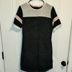 Derek Heart Black and Cream Mini Dress